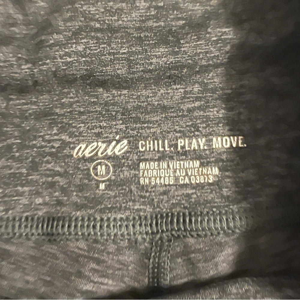 gray marled aerie leggings with pockets